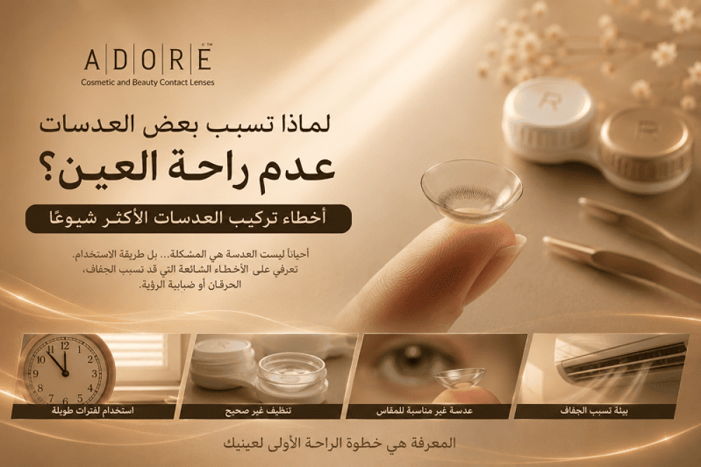 أخطاء تركيب العدسات