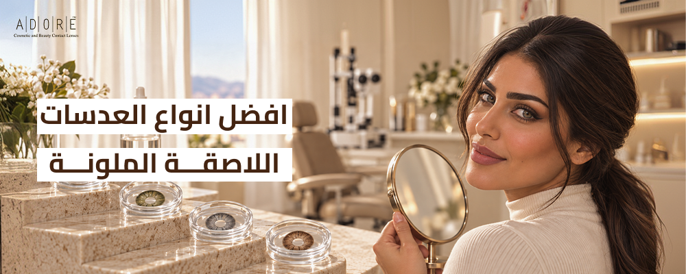 افضل انواع العدسات اللاصقة الملونة