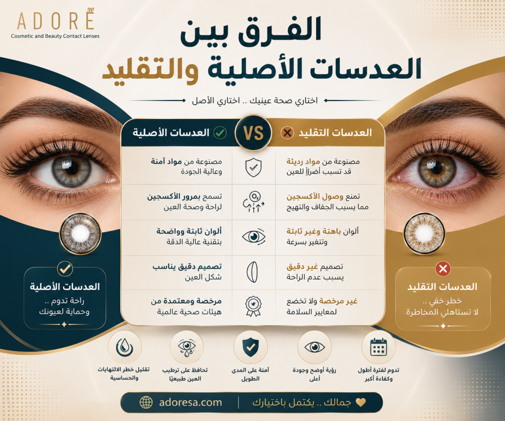 العدسات المقلدة