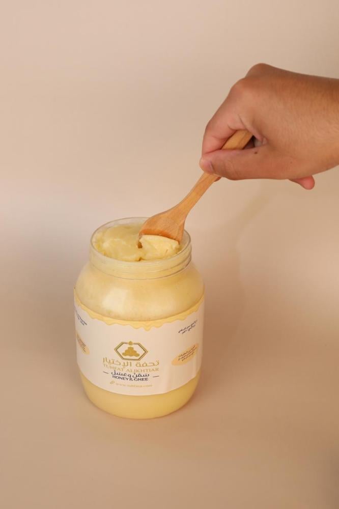 سمنة غنم 1 كجم سمن بلدي طبيعي حليب غنم تحفة الإختيار