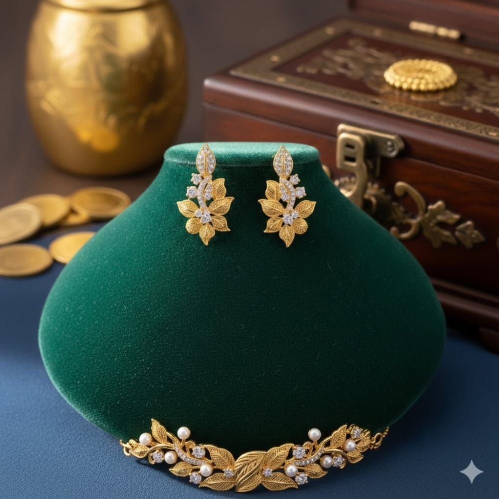 نصف طقم ذهب عيار 21