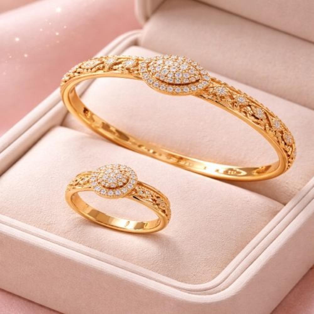 اسوارة مع خاتم ذهب