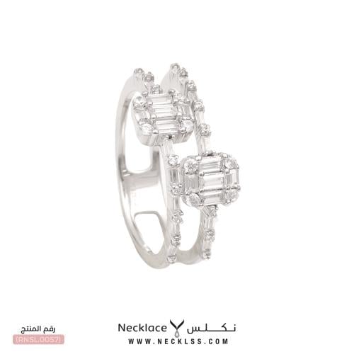 خاتم فضة بطابع ملوكي أنيق (RNSL.0057)