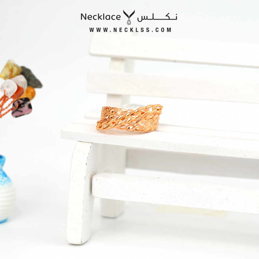 خاتم ذهب لازوردي (RNLZ.0081)