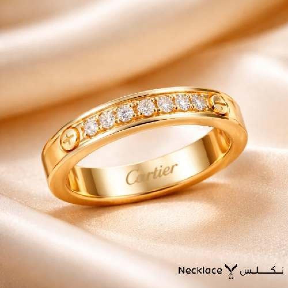 دبلة كارتير نسائي ذهب