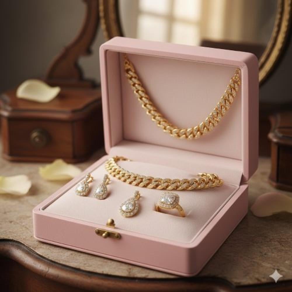 طقم ذهب كامل عيار 21