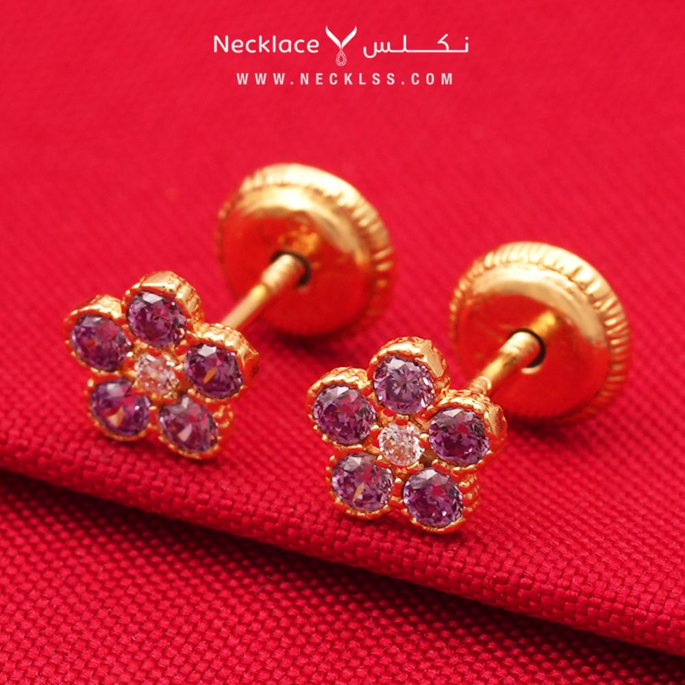 حلق ذهب اطفال طبي عيار 18 (ER.5132)