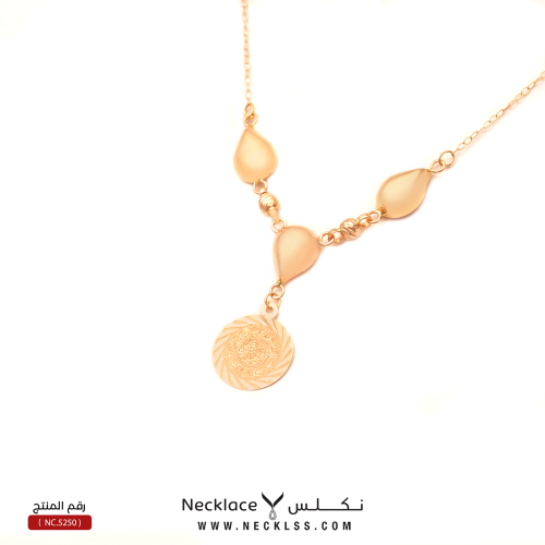 قلادة ذهب عيار 21 فارهة من متجر نكلس (NC.5250