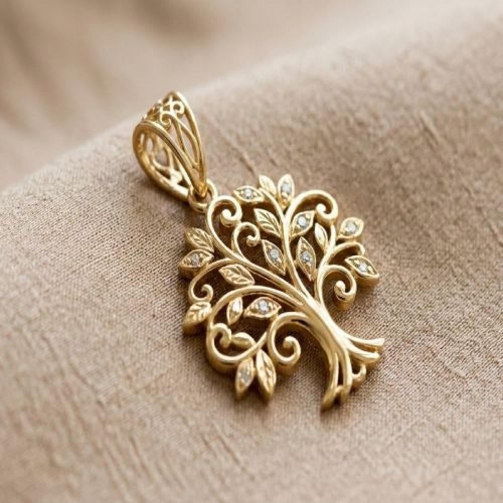 تعليقة ذهب بدون سلسال