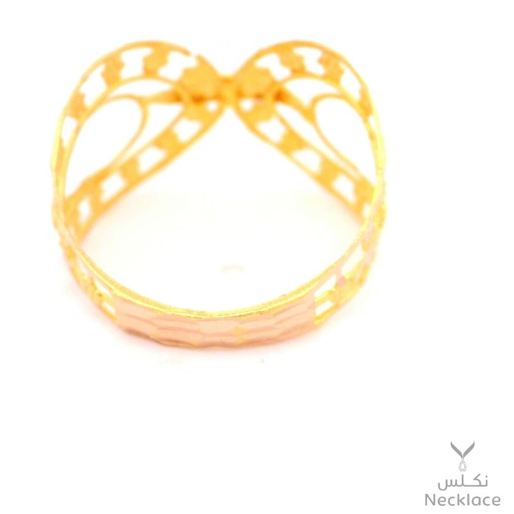خاتم ذهب ريشة الذهب عيار 21 (RN.5597)