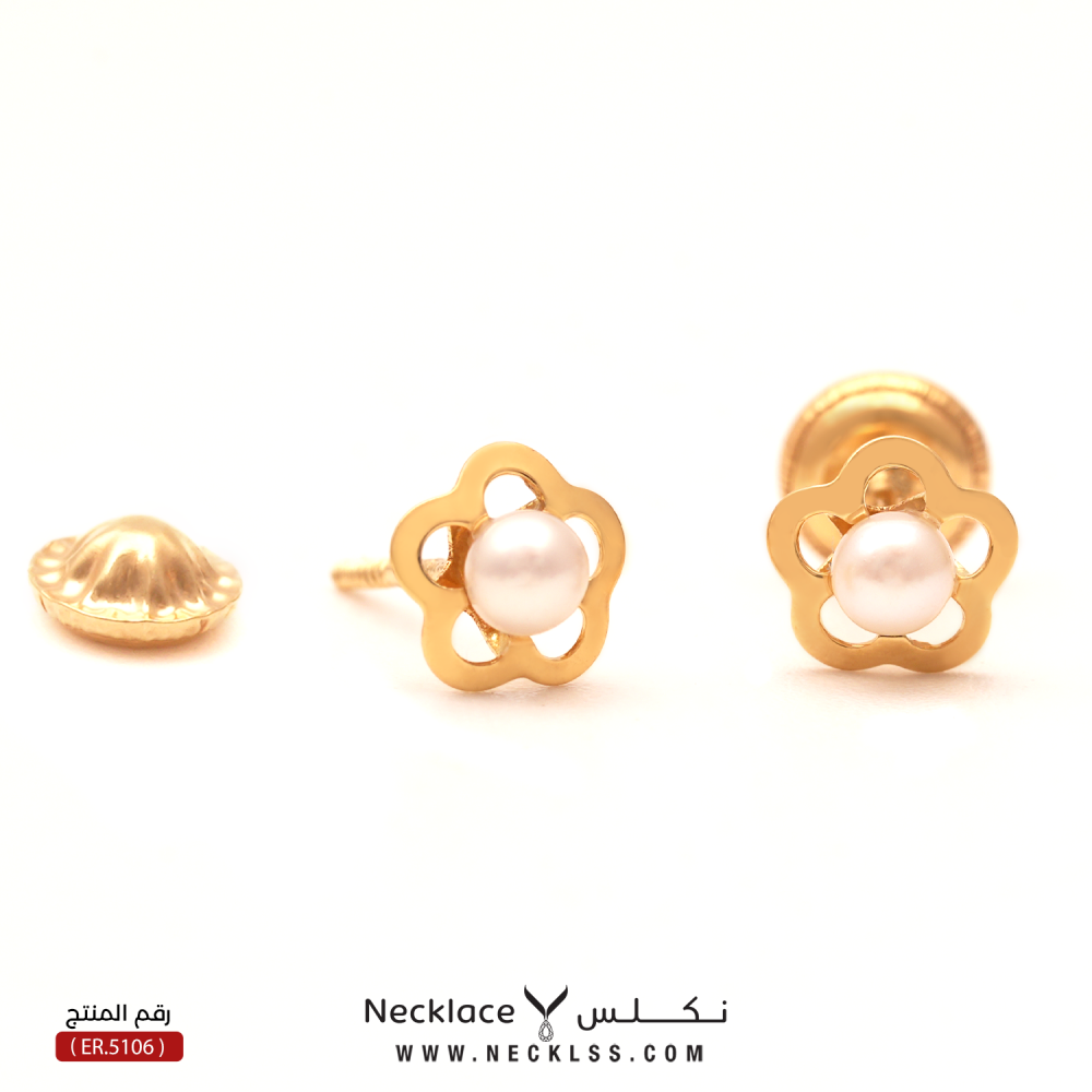 حلق ذهب اطفال طبي عيار 18 (ER.5106)