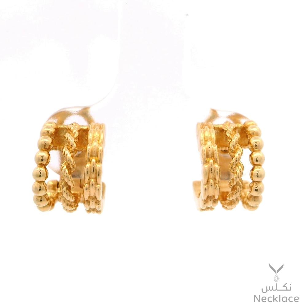 حلق ذهب عيار 18(ER.5224G)