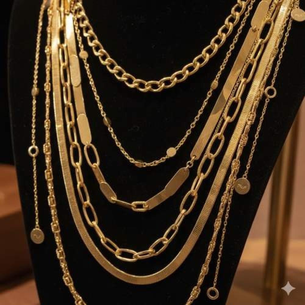 سلاسل ذهب طويله