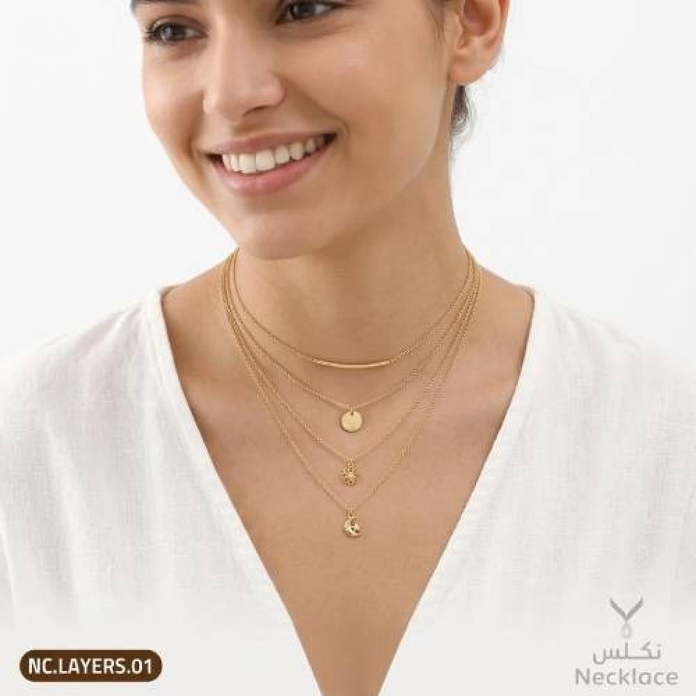 سلاسل ذهب رقيقة عيار 18