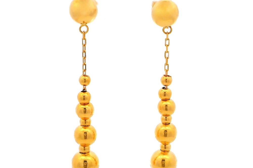 حلق ذهب 3 جرام عيار 21