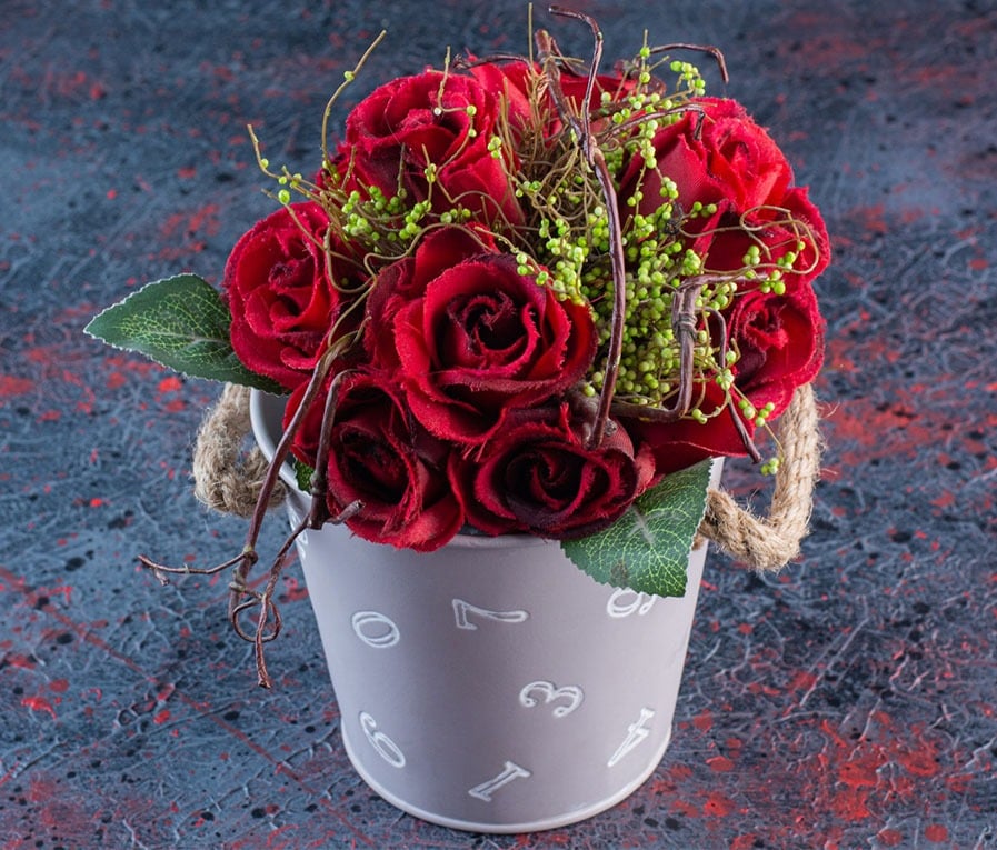 باقات الورد