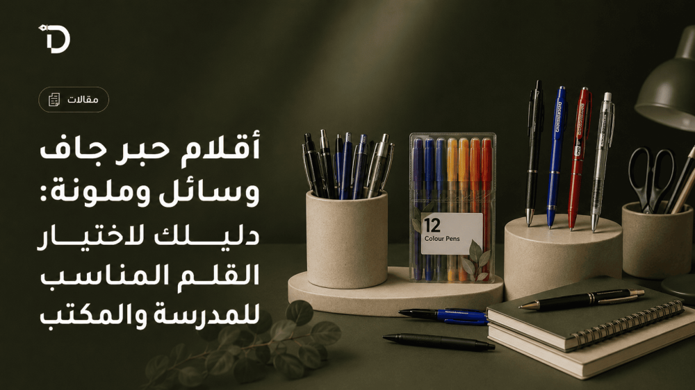 أقلام حبر جاف وسائل وملونة: دليلك لاختيار القلم المناسب للمدرسة والمكتب