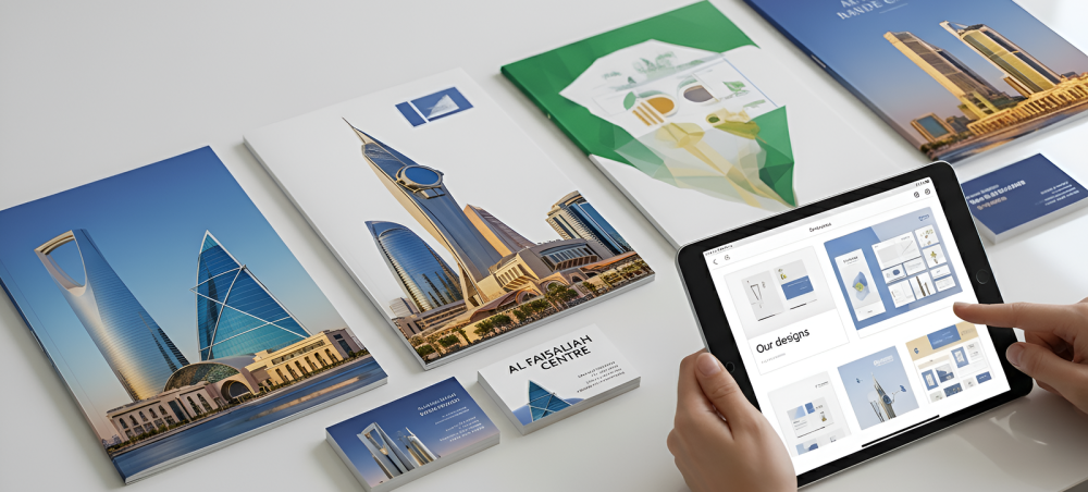 تصميم وطباعة بروشورات وكروت في الرياض بسهولة جرب تصاميمنا الان