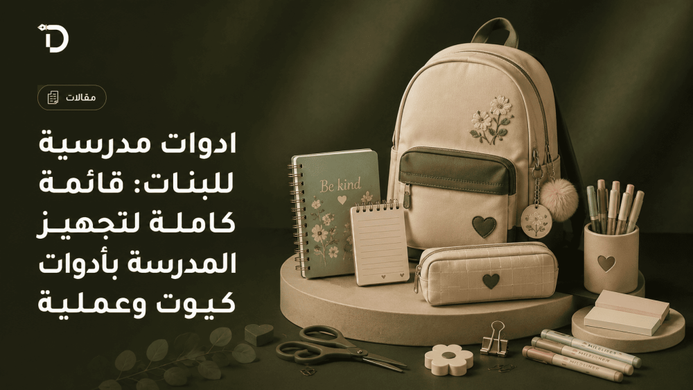 ادوات مدرسية للبنات: قائمة كاملة لتجهيز المدرسة بأدوات كيوت وعملية