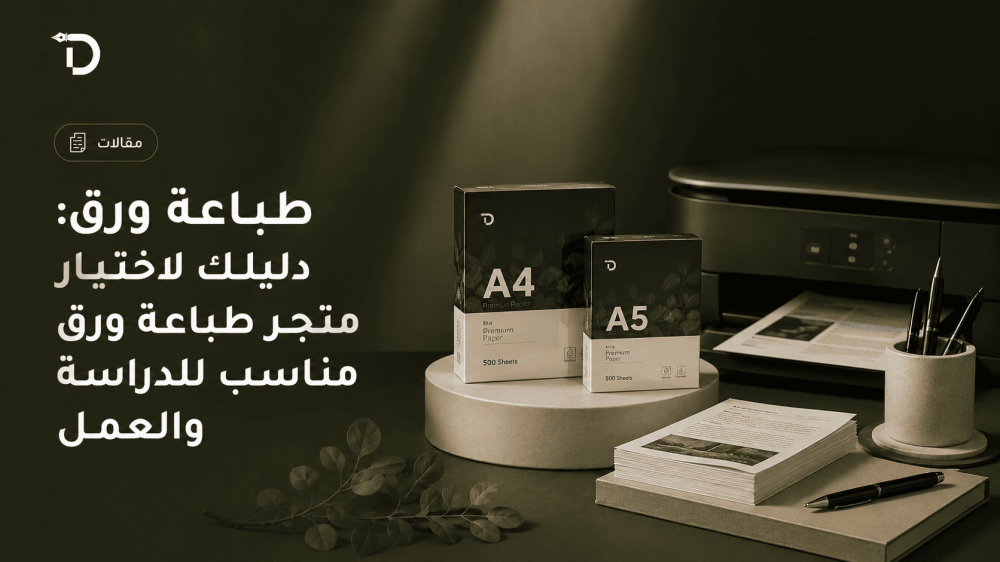 طباعة ورق: دليلك لاختيار متجر طباعة ورق مناسب للدراسة والعمل