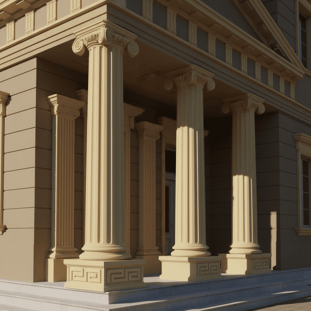 أعمدة ديكورية