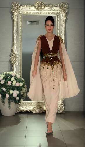 فستان سهره باربي مع شيفون