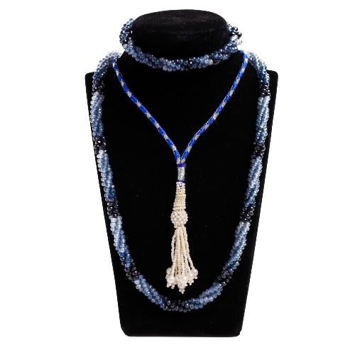 عقد فاخر بأحجار كريمة (زفير)