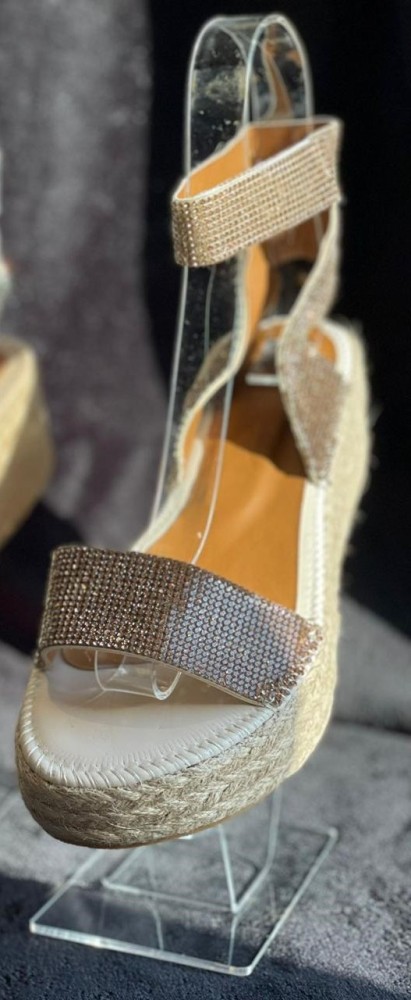 Bling sale wedge shoes