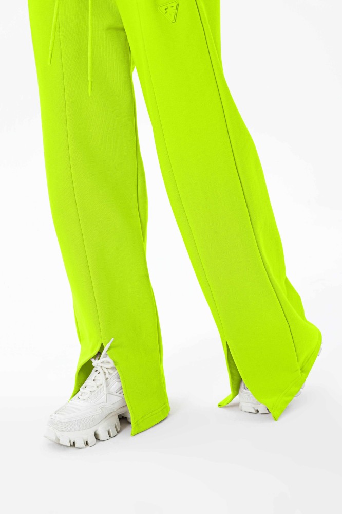 Arrows Flare leg Joggers LIME GREEN