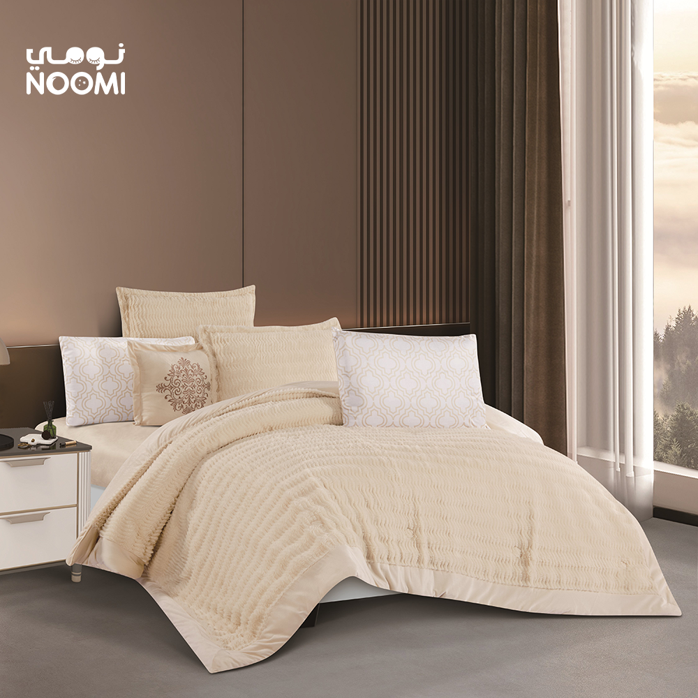 مفرش ليان شتوي مايكروفايبر  نفرونص 5 قطع