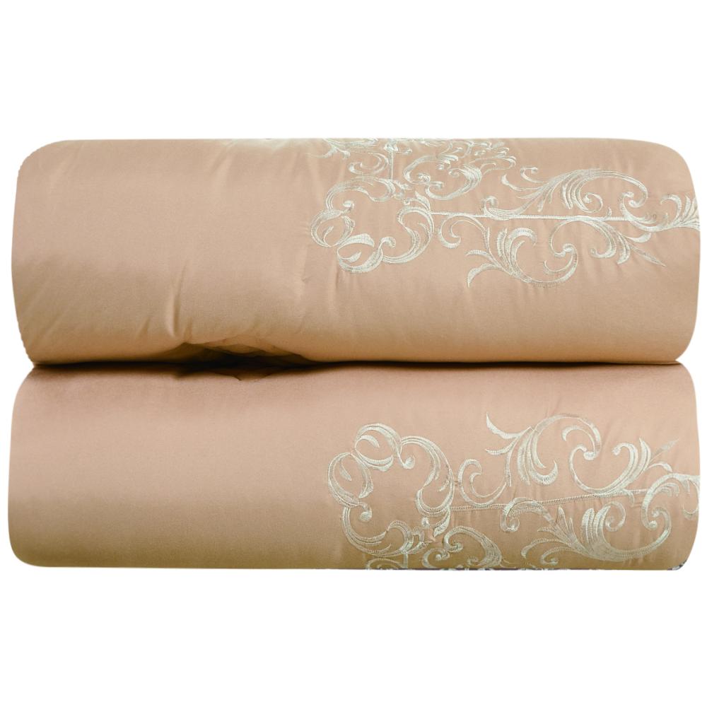 مفرش لارا  ٨ قطع مطرز كامل- بيج