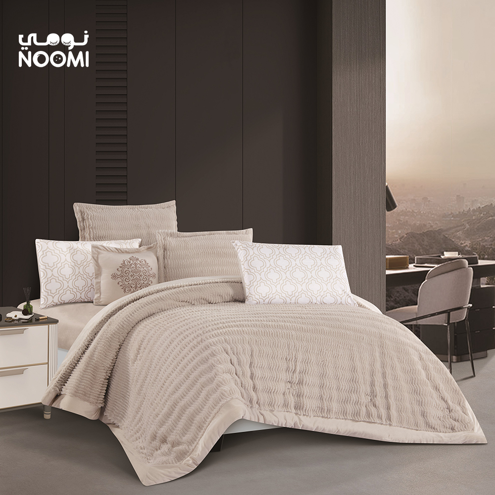 مفرش ليان شتوي مايكروفايبر  نفرين 7 قطع