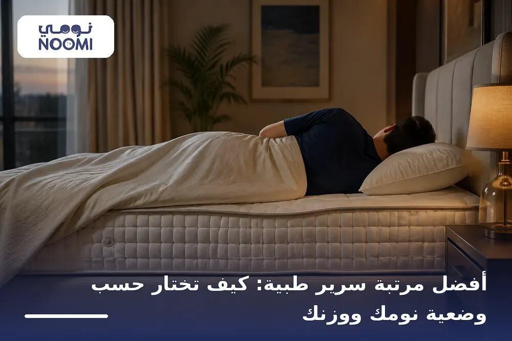 أفضل مرتبة سرير طبية: كيف تختار حسب وضعية نومك ووزنك
