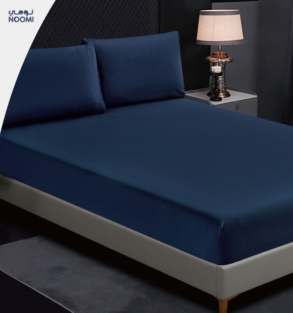 طـقـم شـرشـف 3 قـطـع مـزدوج -كحلي