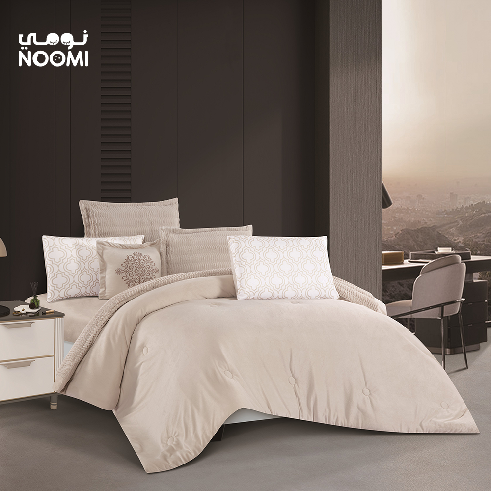 مفرش ليان شتوي مايكروفايبر  نفرين 7 قطع