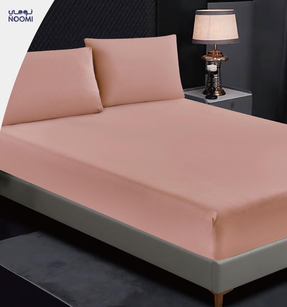 طـقـم شـرشـف 2 قـطـعة مـفـرد ونـص- وردي