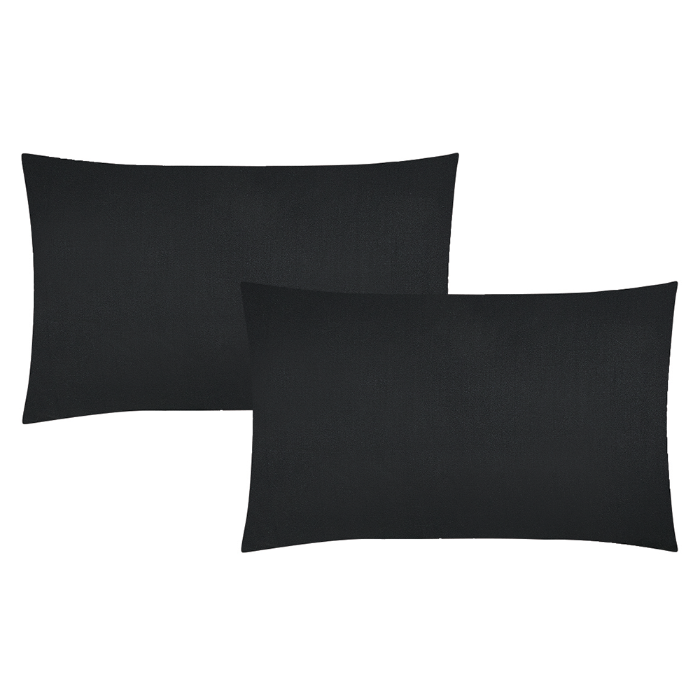 مفرش فلوريا مايكروفايبر أسود نفر ونص 5 قطع