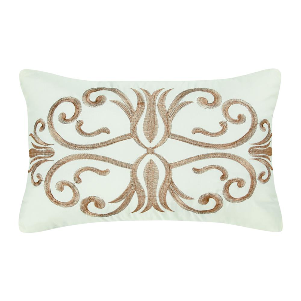 مفرش لارا  ٨ قطع مطرز كامل- بيج