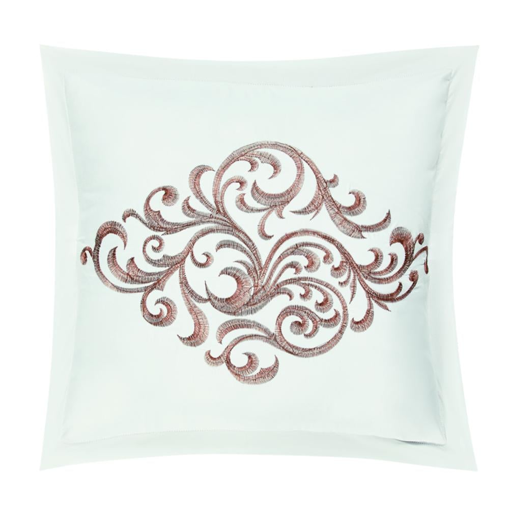 مفرش لارا  ٨ قطع مطرز كامل- أبيض