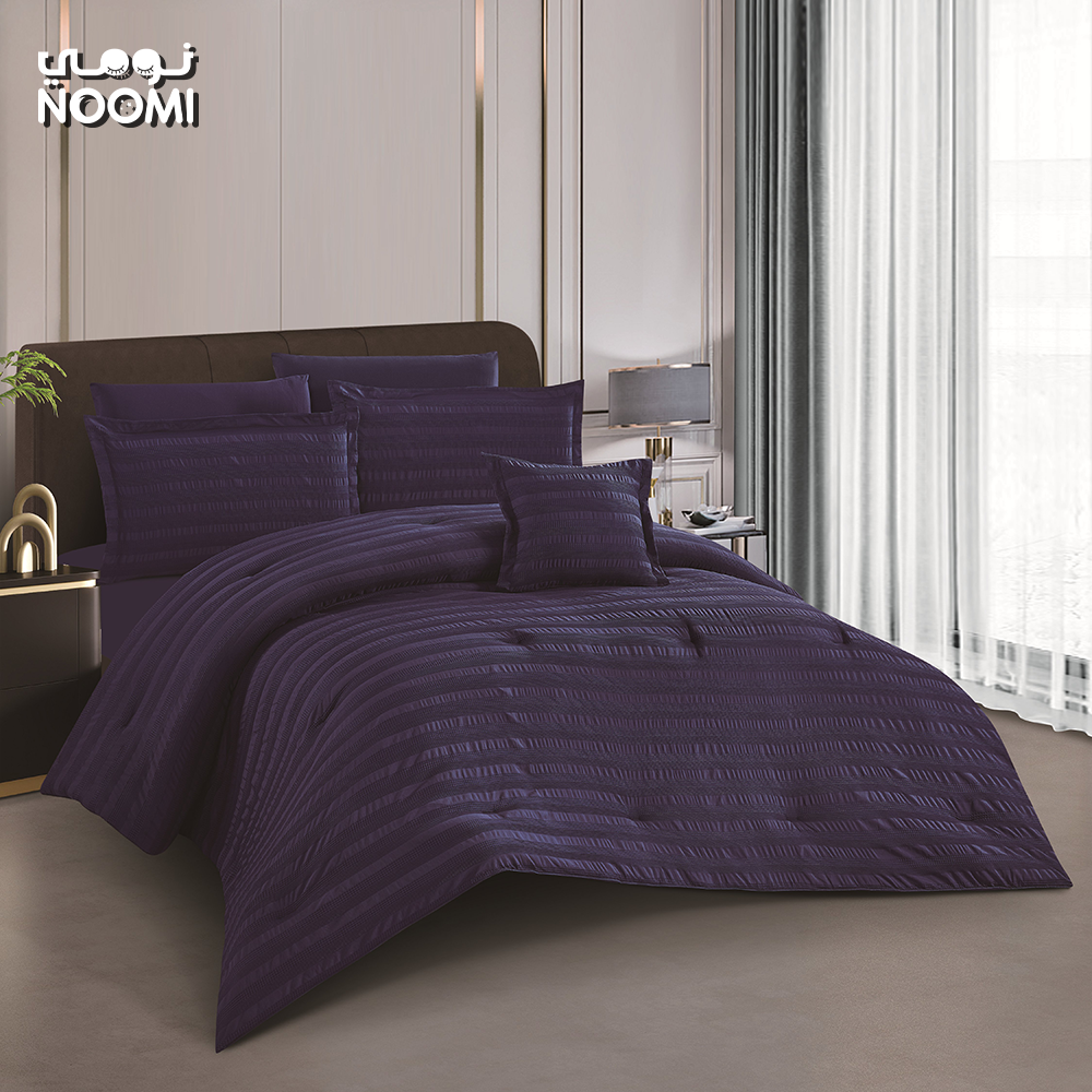 مفرش دريمي مايكروفايبر مطرز  نفرين 7 قطع