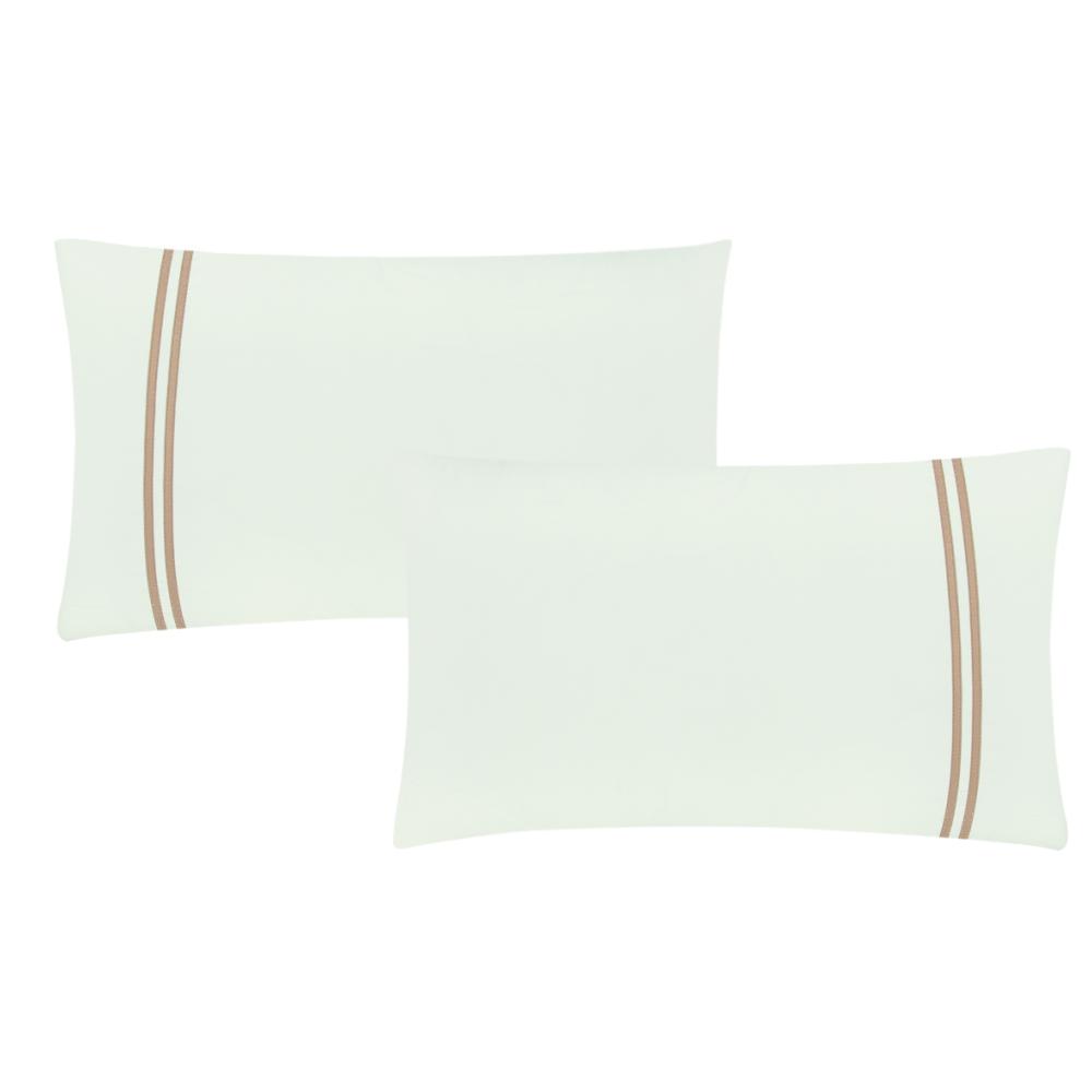 مفرش لارا  ٨ قطع مطرز كامل- بيج