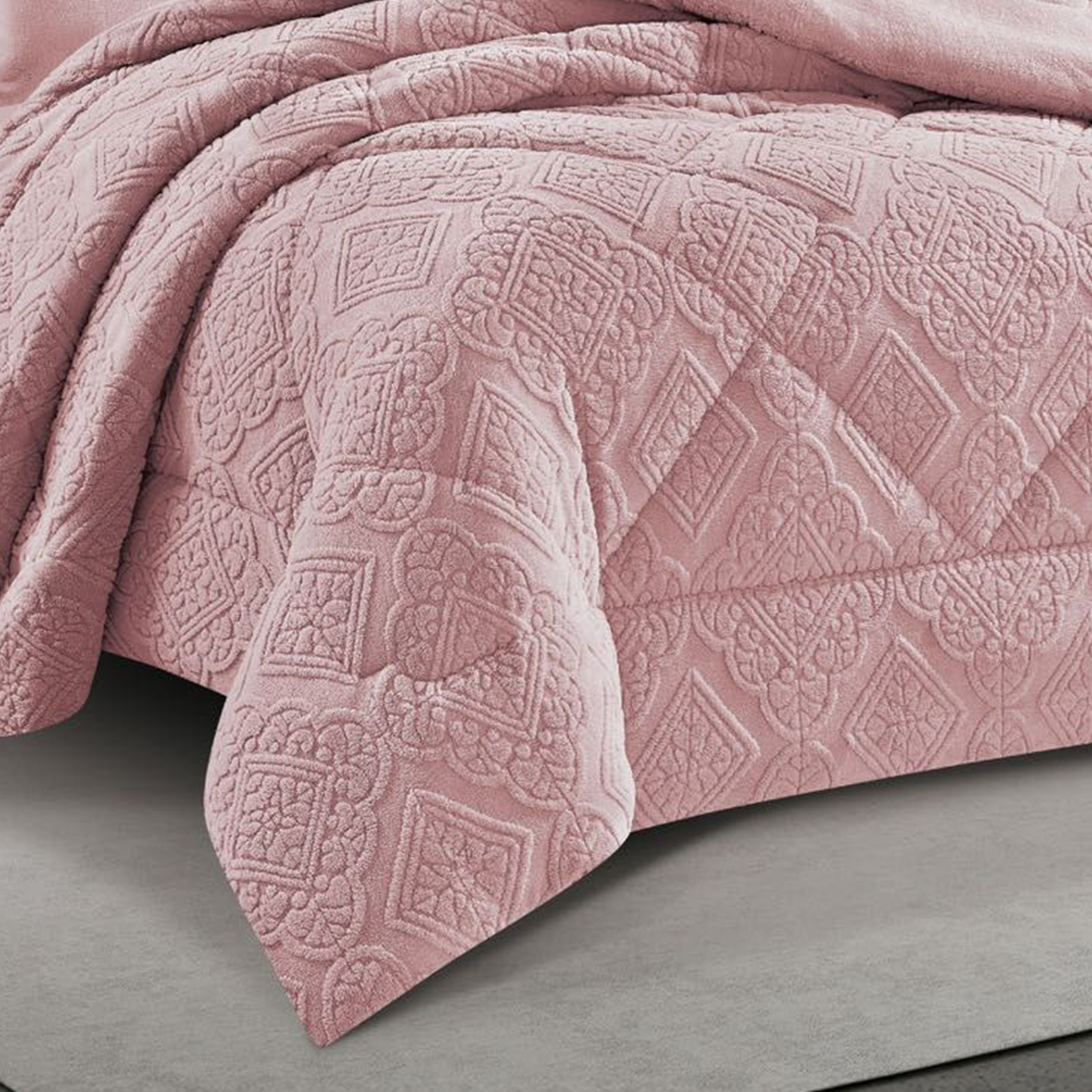 مفرش بيفاري الفاخر مخمل فرو نفرونص  4 قطع