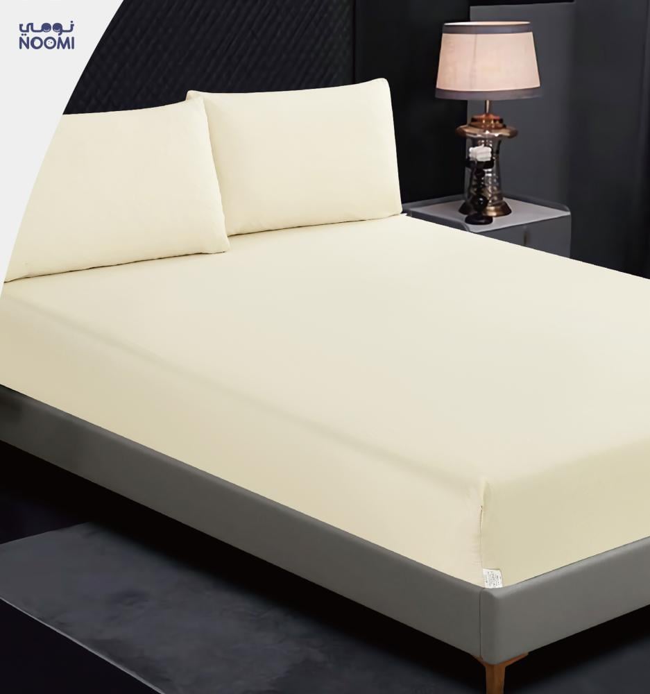 طـقـم شـرشـف 3 قـطـع مـزدوج -اوف وايت