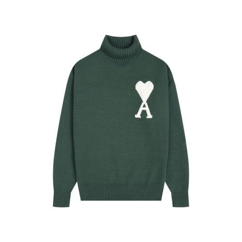 【Riya】AMIPARIS Ami paris high neck sweater - Winter Sweater