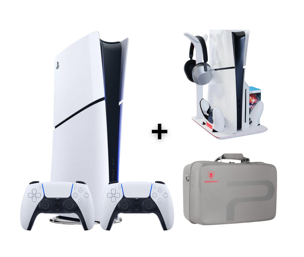 بلايستيشن 5 سليم ديجتال يدتين تحكم + قاعدة بلايستيشن 5 + شنطة