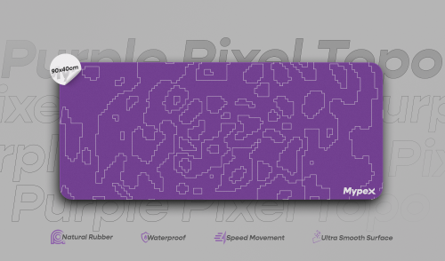 MousePad Purple Pixel Topo - ماوس باد