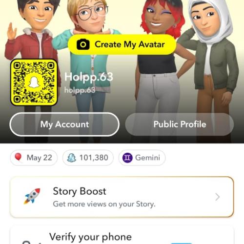 حساب سناب شات 100 الف نقطة ( سكور )