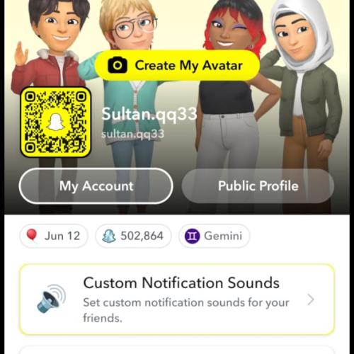 حساب سناب شات 500 الف نقطة ( سكور )