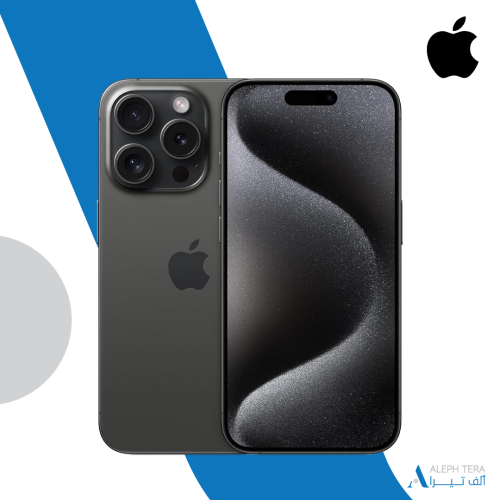ابل ايفون 15 برو - 128 GB - تيتانيوم اسود