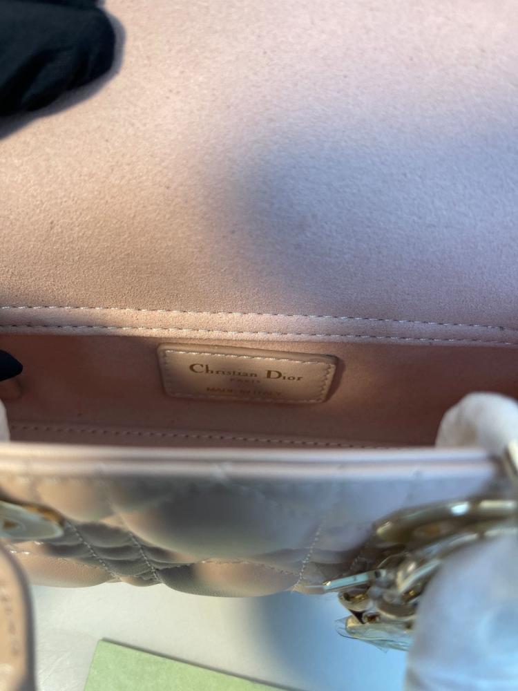 حقيبة ليدي ديور الصغيرة مقاس 16 - لحمي